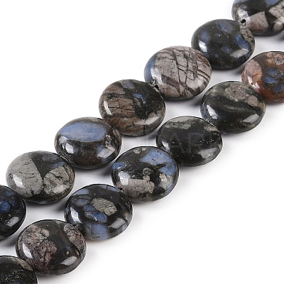 Natural Glaucophane Beads Strands G-C141-E01-03-1