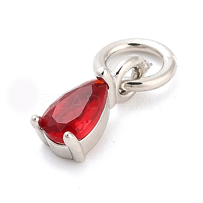 Brass Micro Pave Cubic Zirconia Charms KK-H527-13P-01-1
