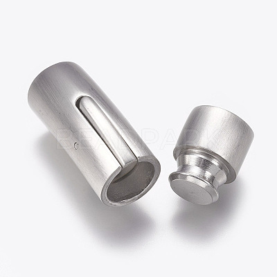 304 Stainless Steel Bayonet Clasps STAS-O114-032C-MP-1