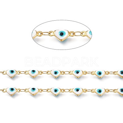 Handmade Enamel Link Chains STAS-I154-01G-01-1
