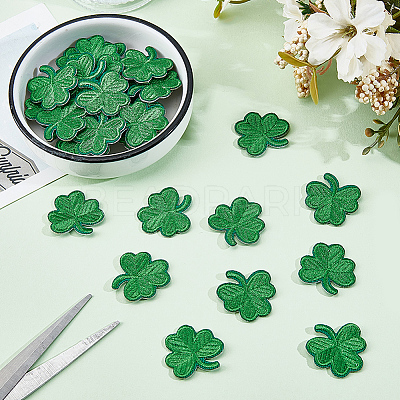40Pcs Saint Patrick's Day Computerized Embroidery Cloth Self Adhesive Patches PATC-CY0001-51A-1