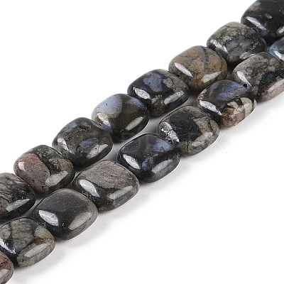 Natural Glaucophane Beads Strands G-C141-F01-01-1