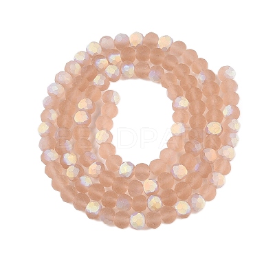 Transparent Glass Beads Strands EGLA-A044-T4mm-MB20-1