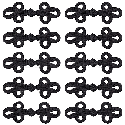 Handmade Chinese Frogs Knots Buttons BUTT-WH0027-29A-1