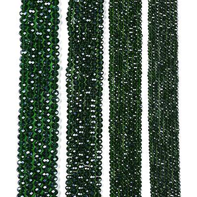 Electroplate Glass Beads Strands EGLA-A044-T4mm-A24-1