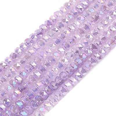 Imitation Jade Glass Beads Strands EGLA-F167-03A-04-1