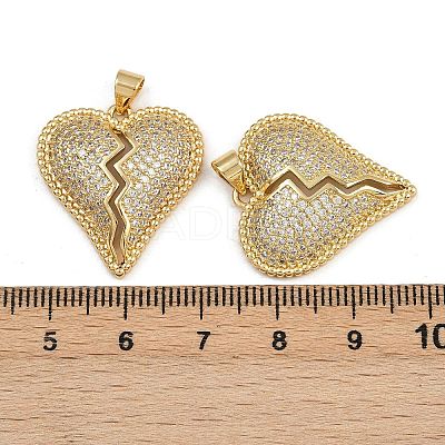 Brass Micro Pave Cubic Zirconia Pendants ZIRC-I367-07G-19-1