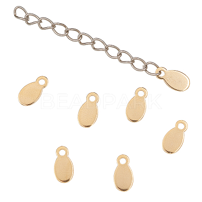 50Pcs 304 Stainless Steel Charms STAS-CJ0001-164G-1