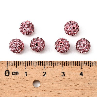 Polymer Clay Rhinestone Beads RB-H284-8MM-209-1