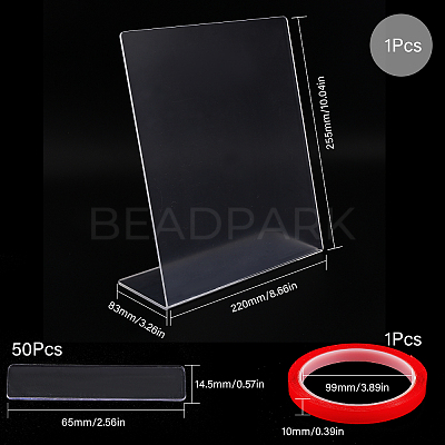Acrylic Nail Art Display Board ODIS-WH0030-14-1