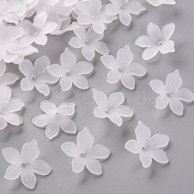 Frosted Acrylic Bead Caps MACR-S371-05A-701-1