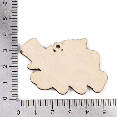 Printed Wood Pendants FIND-H003-01B-1