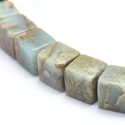Natural Aqua Terra Jasper Beads Strands G-I213-01-4mm-1