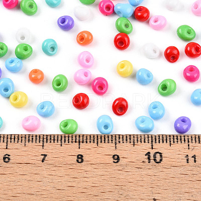 6/0 Opaque Colours Glass Seed Beads SEED-N007-18C-1