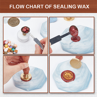 Wax Seal Stamp Set AJEW-WH0208-1218-1