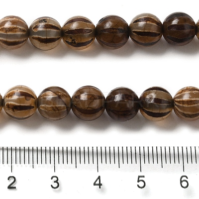 Tibetan Style dZi Beads Strands TDZI-NH0001-A02-02-1