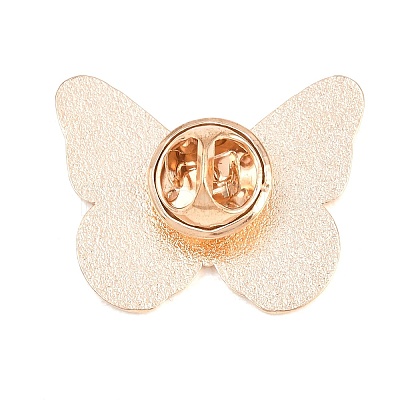 Butterfly Alloy Enamel Lapel Pin Backs JEWB-P057-04C-G-1