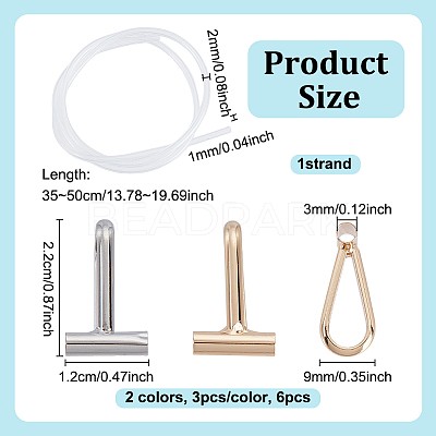 6Pcs 2 Colors Brass Transfer KK-UN0004-88-1
