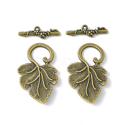 Alloy Toggle Clasps X-PALLOY-A20005-AB-FF-1