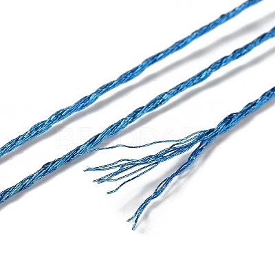 10 Skeins 12-Ply Metallic Polyester Embroidery Floss OCOR-Q057-A01-1