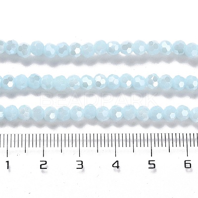 Electroplate Opaque Glass Beads Strands EGLA-A035-P4mm-A10-1