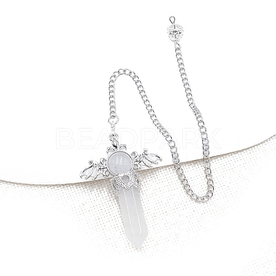 Natural Quartz Crystal Dowsing Pendulum Big Pendants PW-WG53910-07-1