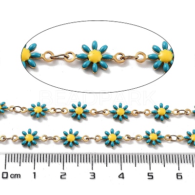 Ion Plating(IP) 304 Stainless Steel Handmade Beaded Chain CHS-K019-06G-03-1