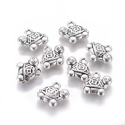 Tibetan Style Alloy Pendants TIBEP-E099-AS-1