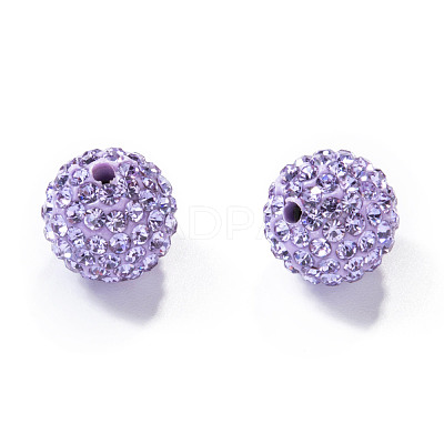 Pave Disco Ball Beads X-RB-H258-10MM-371-1