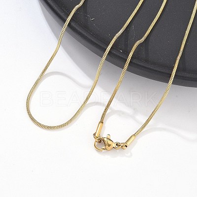 304 Stainless Steel Snake Chain Necklaces NJEW-F248-02B-G-1