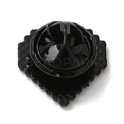 Zeld Pixel Heart Alloy Brooches JEWB-I032-05EB-03-1
