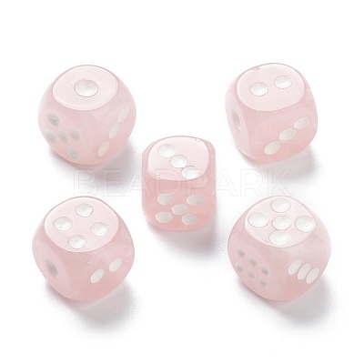 Natural Rose Quartz Cabochons G-M378-02E-1