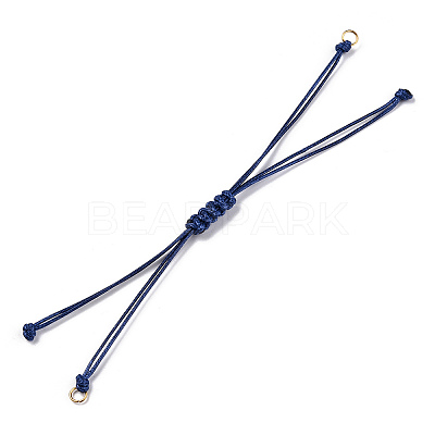 Korean Waxed Polyester Cord Braided Bracelets X1-MAK-T010-03G-1