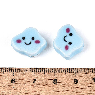 Handmade Porcelain Ceramic Beads PORC-T134-20C-1