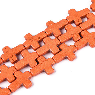 Synthetic Turquoise Dyed Beads Strands G-P507-06D-1