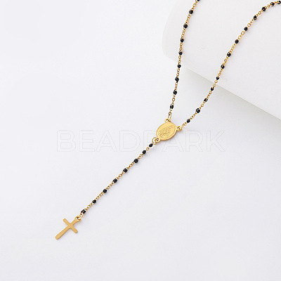 Vintage Resin Rosary Bead Necklaces TM3459-3-1