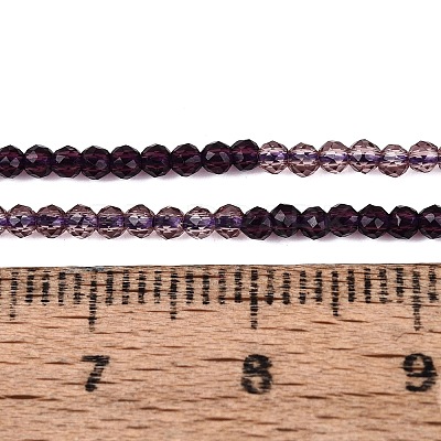 Transparent Glass Beads Strands GLAA-N074-01A-21-1