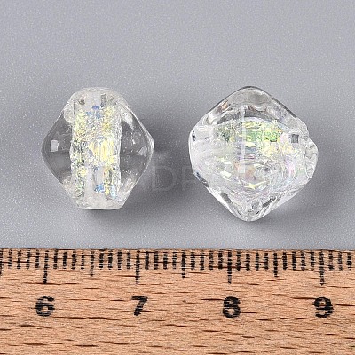 Handmade Foil Glass Beads Strands FOIL-N033-01E-1
