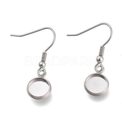 Tarnish Resistant 304 Stainless Steel Earring Hooks X-STAS-H114-10P-1