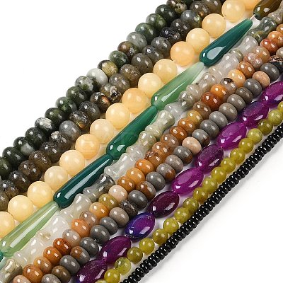 Natural Gemstone Beads Strands G-F513-04-1
