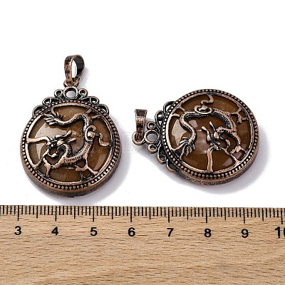 Natural Red Aventurine Pendants G-A241-02R-11-1