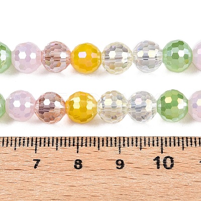 Electroplate Glass Bead Strands GLAA-Z006-01A-1