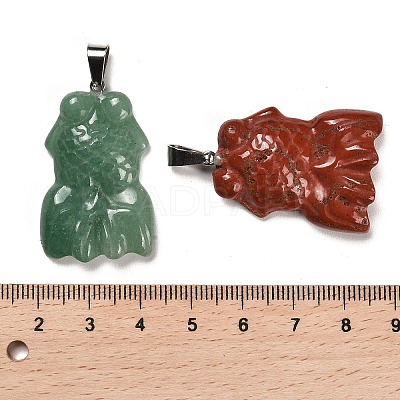Natural & Synthetic Mixed Gemstone Pendants G-M424-09P-1