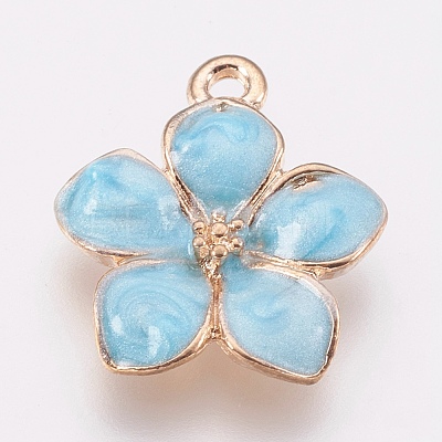 Zinc Alloy Enamel Pendants X-PALLOY-I124-10G-E-1