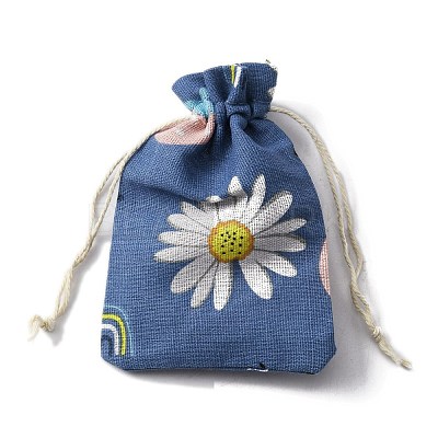 Cotton & Linen Drawstring Gift Bags ABAG-TAC0006-07B-1