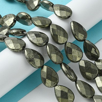 Natural Pyrite Beads Strands G-D067-L04-1