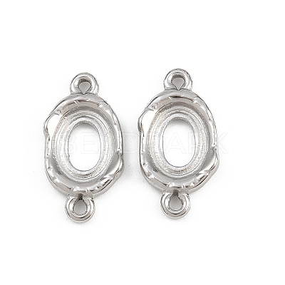 304 Stainless Steel Connector Cabochon Settings STAS-L303-29P-1