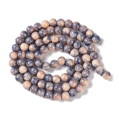 Baking Paint Glass Bead Strands GLAA-H031-01C-11-1