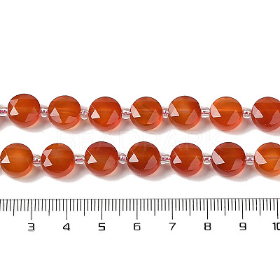 Natural Carnelian Bead Strands G-NH0013-A03-01-1