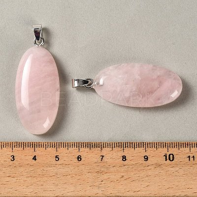 Natural Rose Quartz Pendants GG-CBACB71-01P-18-1